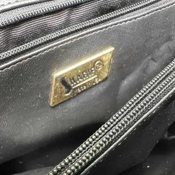 Vntg Sharif Purple Snakeskin Embossed Leather Purse Shoulder Bag Crossbody - Picture 11 of 12